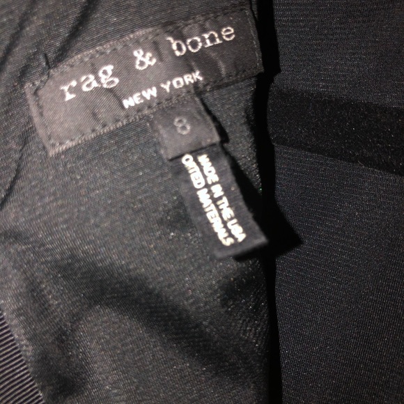 Rag & Bone Elegant color block Blk/White Dress - Picture 3 of 3